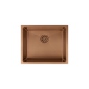 Seba Single Sink 550mm (Deep) - Brushed Copper