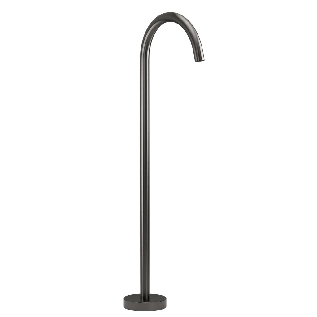 [12129] Floor Mounted Bath Filler - Brushed Gunmetal