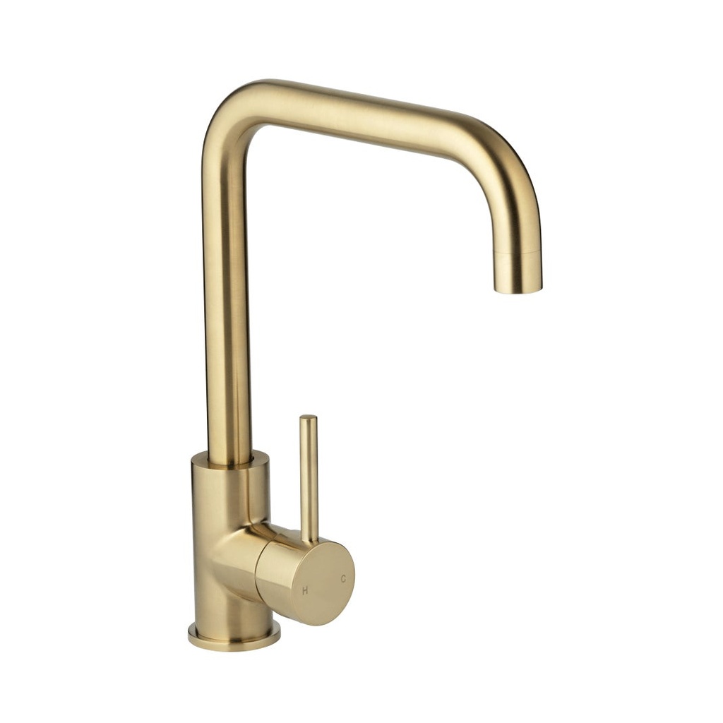 [12158LF] Eden Kitchen Mixer - Brushed Brass