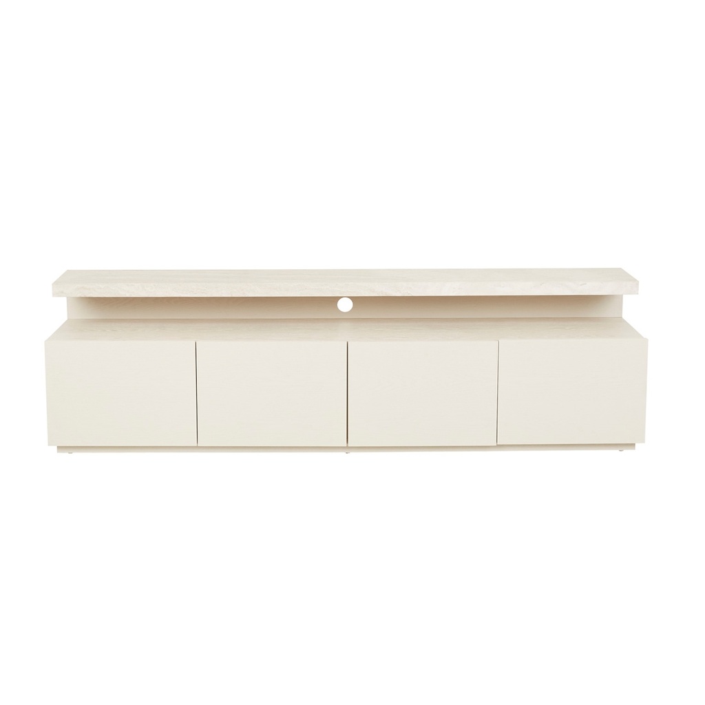 [FLOAT-ENTERTAINMENT-UNIT-NATURAL-TRAVERTINE-SHELL-TV-FLOAT-MAR-SHELL] Float Entertainment Unit - Natural Travertine - Shell