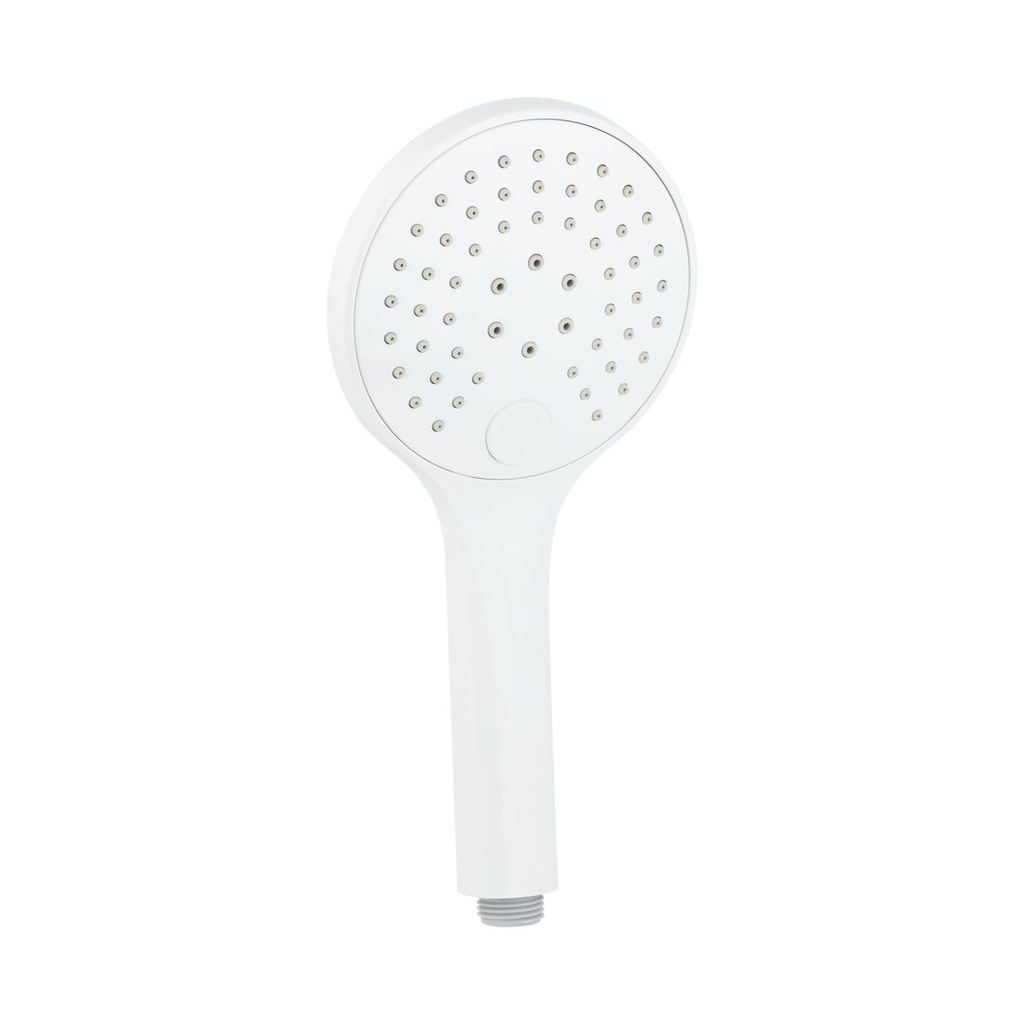 [12238] 3-Function Round Hand Shower - White
