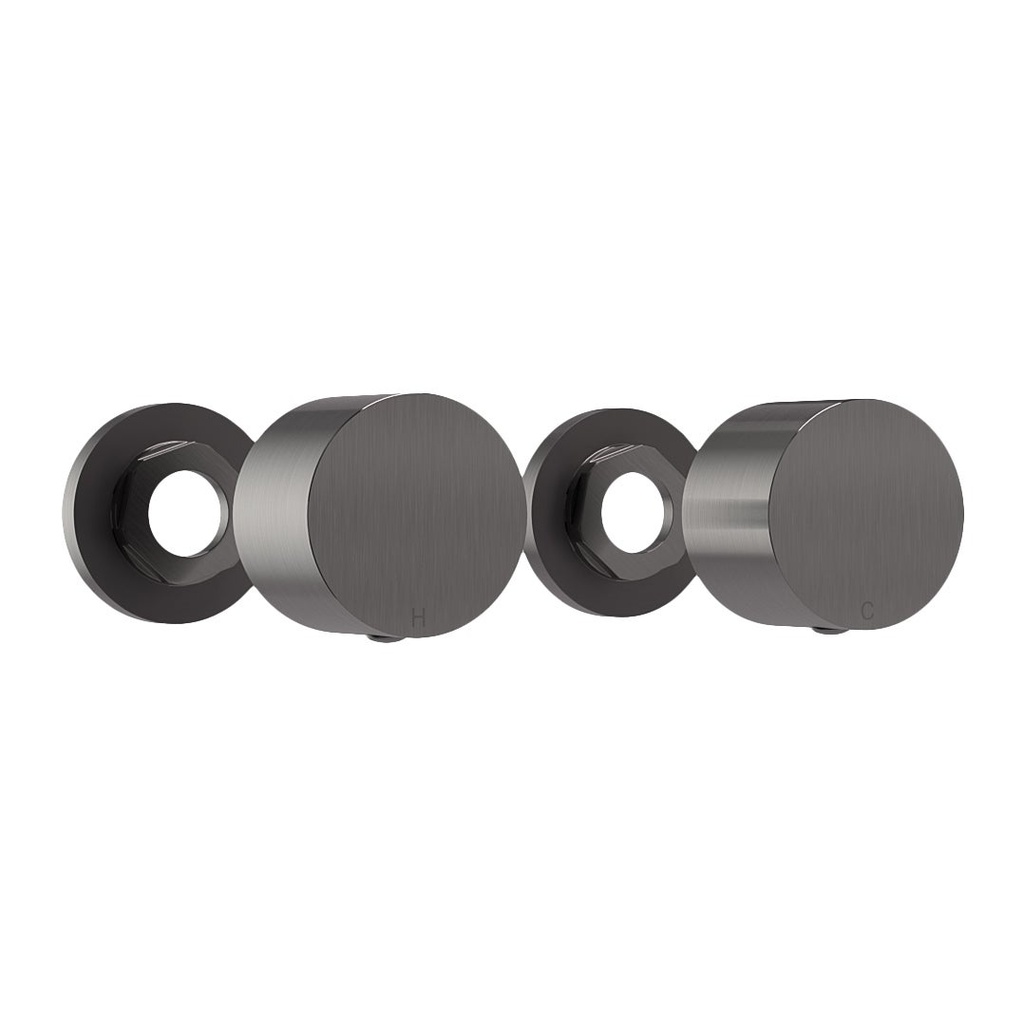 [12277] Milani Assembly Handle Kit - Brushed Gunmetal
