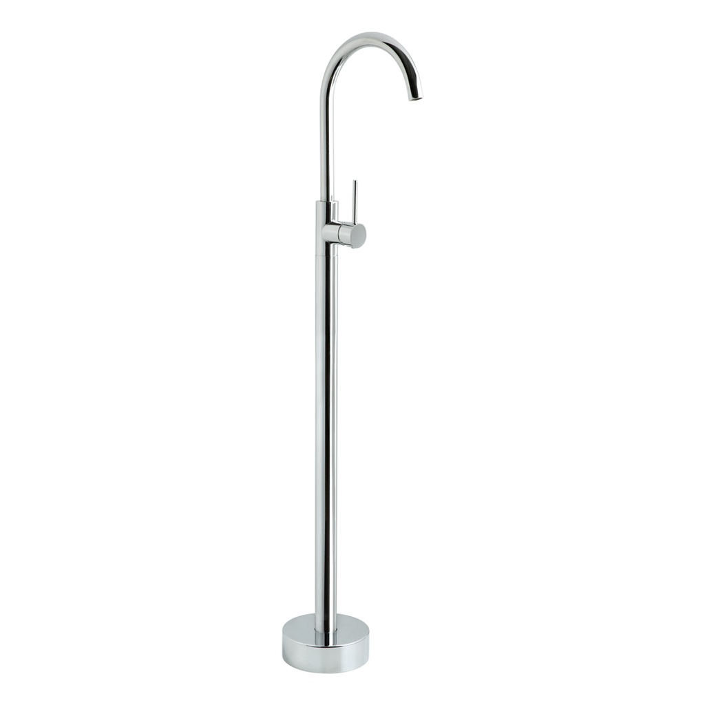 [12309] Elysian Floor Mounted Basin/Bath Filler with Mixer - Chrome
