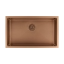 Vari - Single Sink 750mm - Brushed Copper w Rack