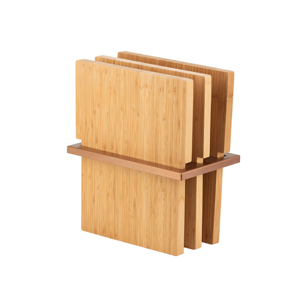 [12426] 3 Piece Chopping Board Set - Entertainer Series - Brushed Copper