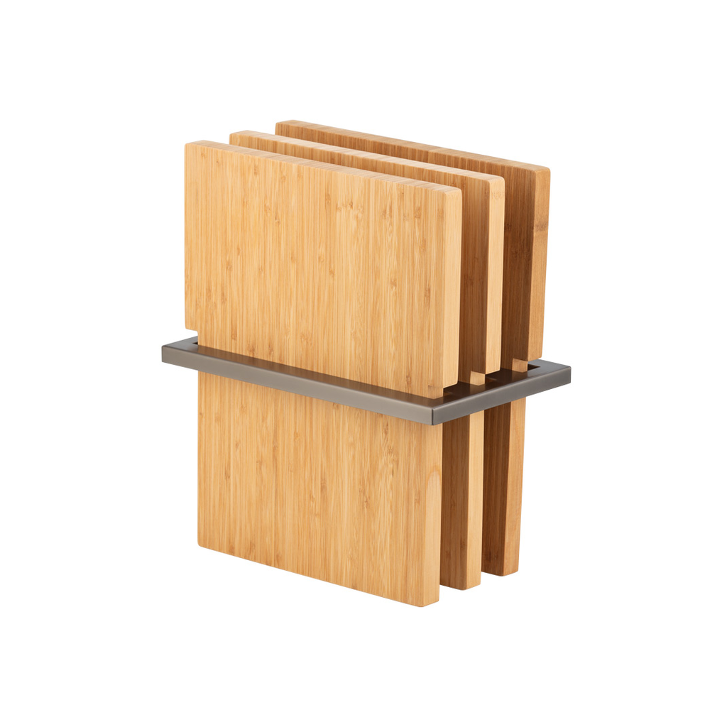[12427] 3-Piece Chopping Board Set - Entertainer Series - Brushed Gunmetal