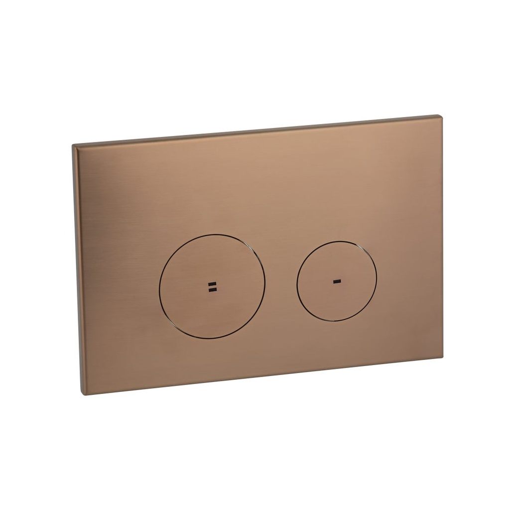 [12432] Zaaha Toilet Button Round - Brushed Copper