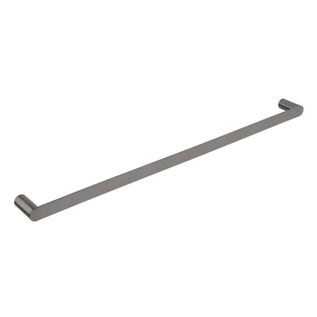 [12437] Milani Single Towel Rail 800mm - Brushed Gunmetal