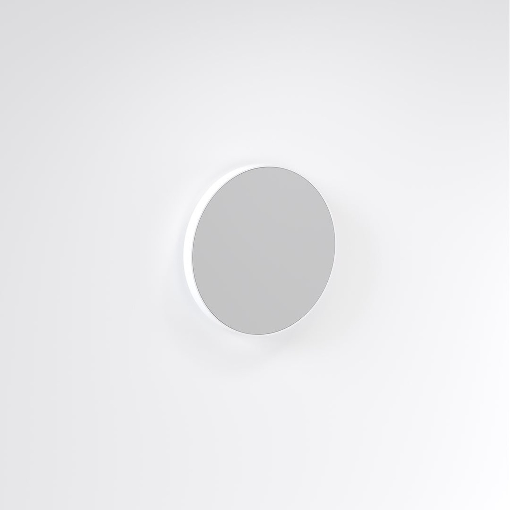 [12552] (D)Saanti Handmade Double Trim LED Mirror 600mm - White