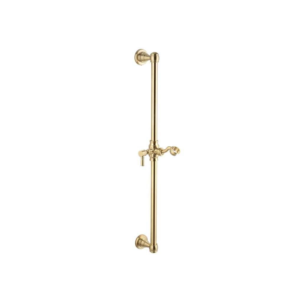 [12655] Kingsley Shower Rail - Brushed Brass