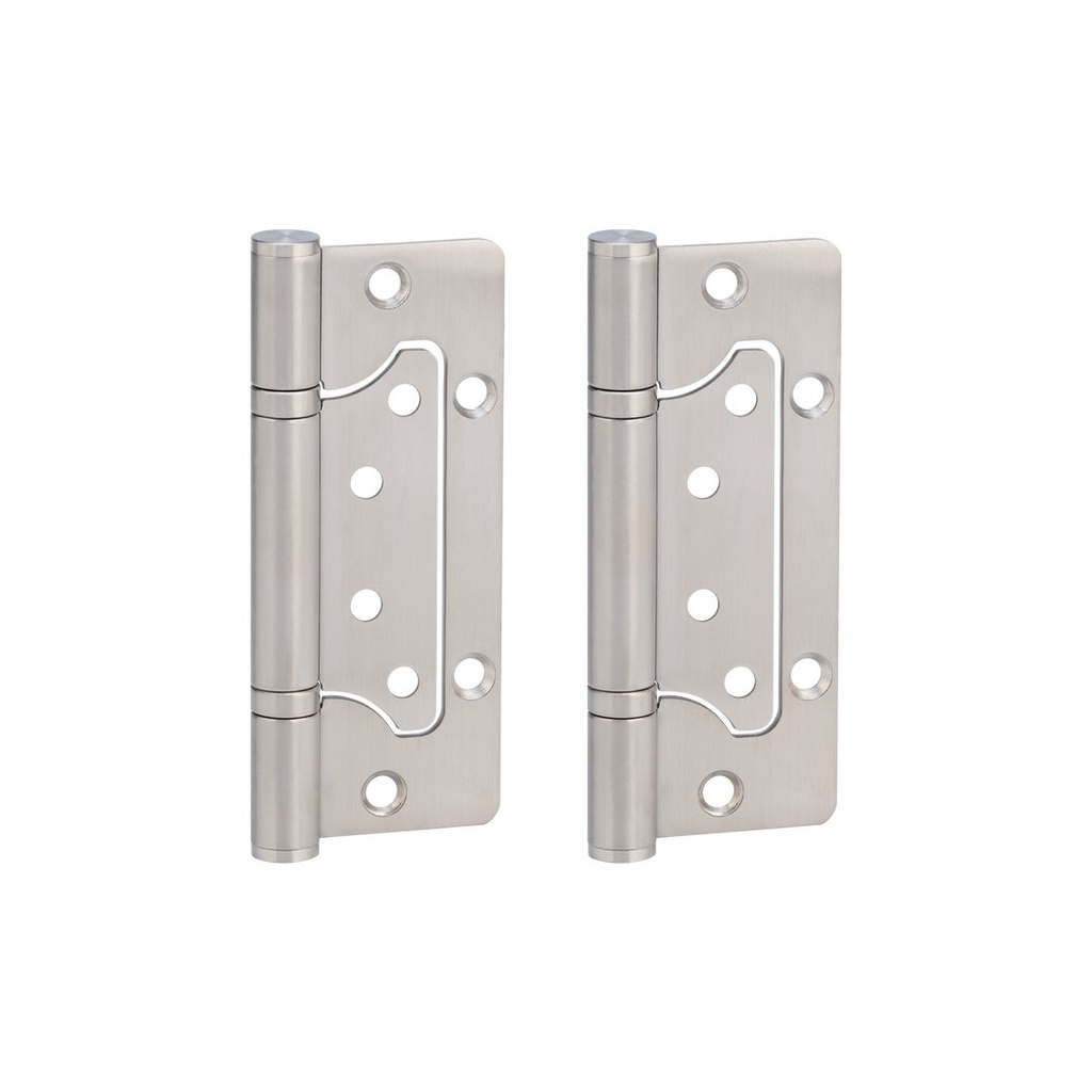 [12778] Ellis Flush Door Hinge Pair 130mm - Stainless Steel