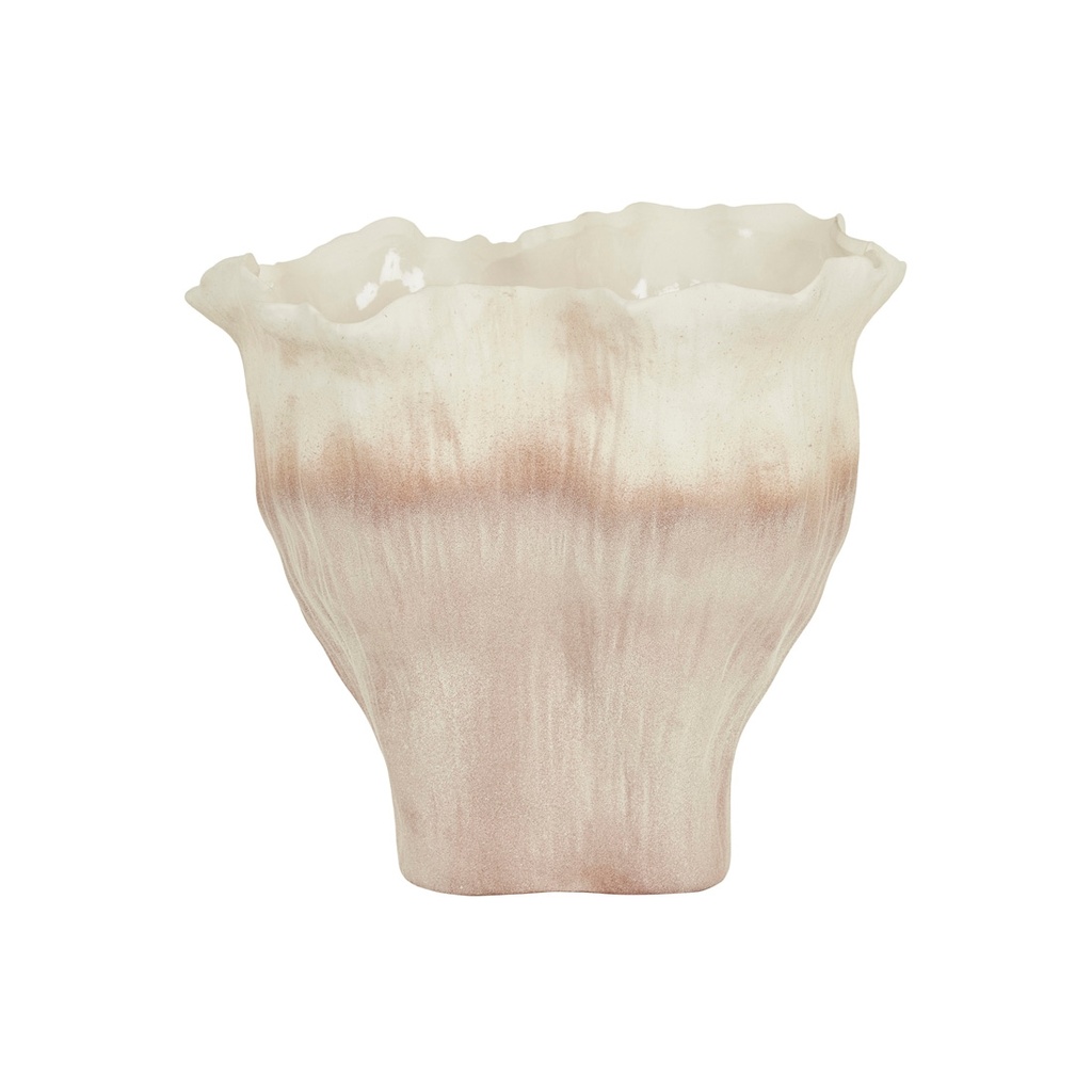 [FORME-LENNON-VASE-LOW-OMBRE-SAVANNA-DEC-FOM-LENN-VASE-LW] Forme Lennon Low Vase - Ombre Savanna