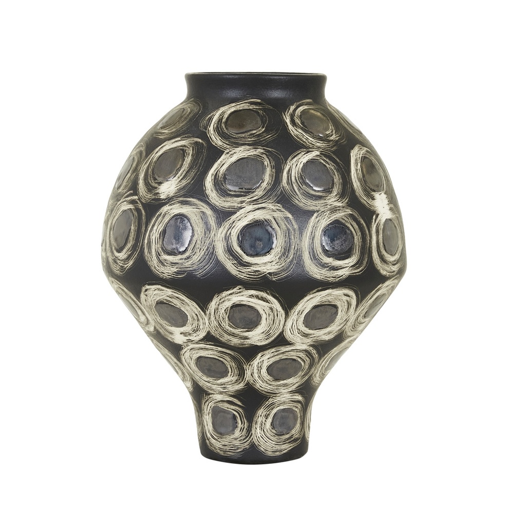 [FORME-MIKO-VASE-BLACK-DEC-FOM-MIK-VASE] Forme Miko Vase - Black
