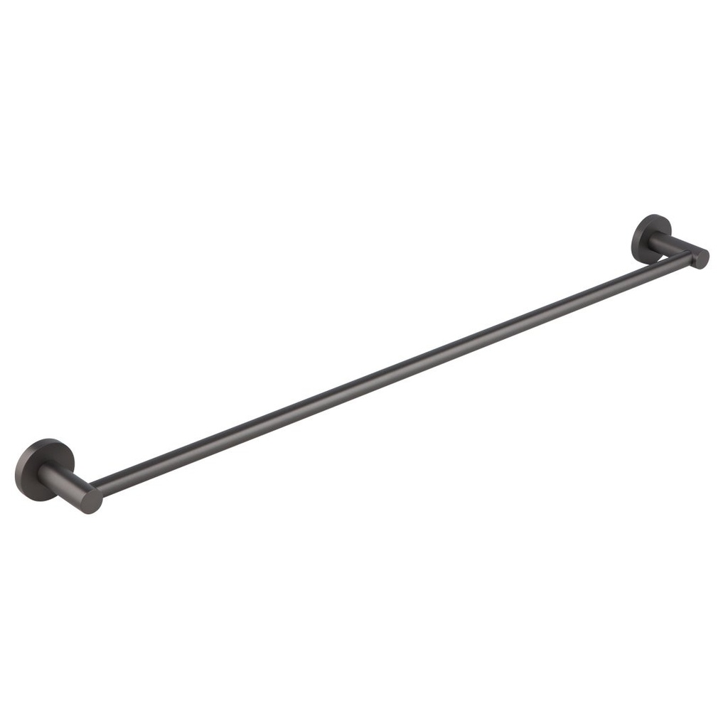 [12878] Elysian Single Towel Rail - Brushed Gunmetal