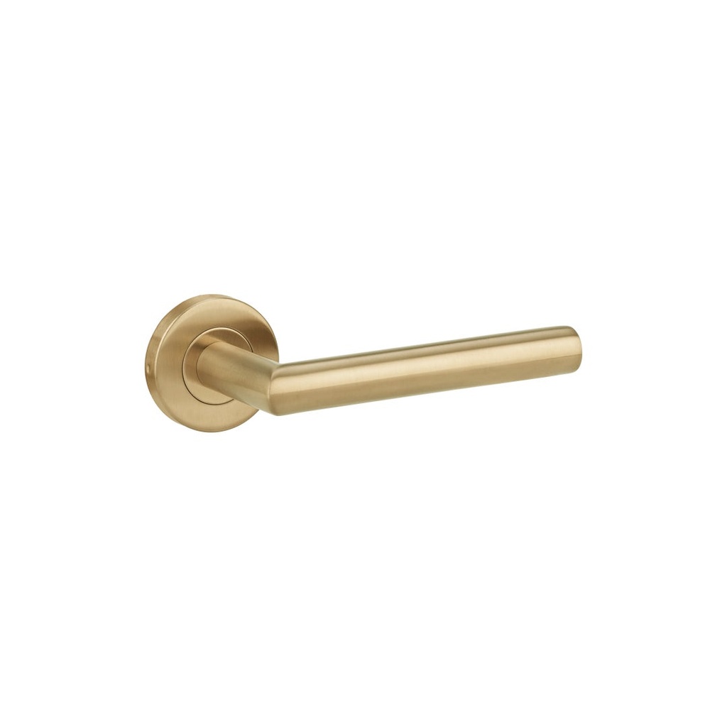 [12977] Davis Door Handle - Brushed Brass