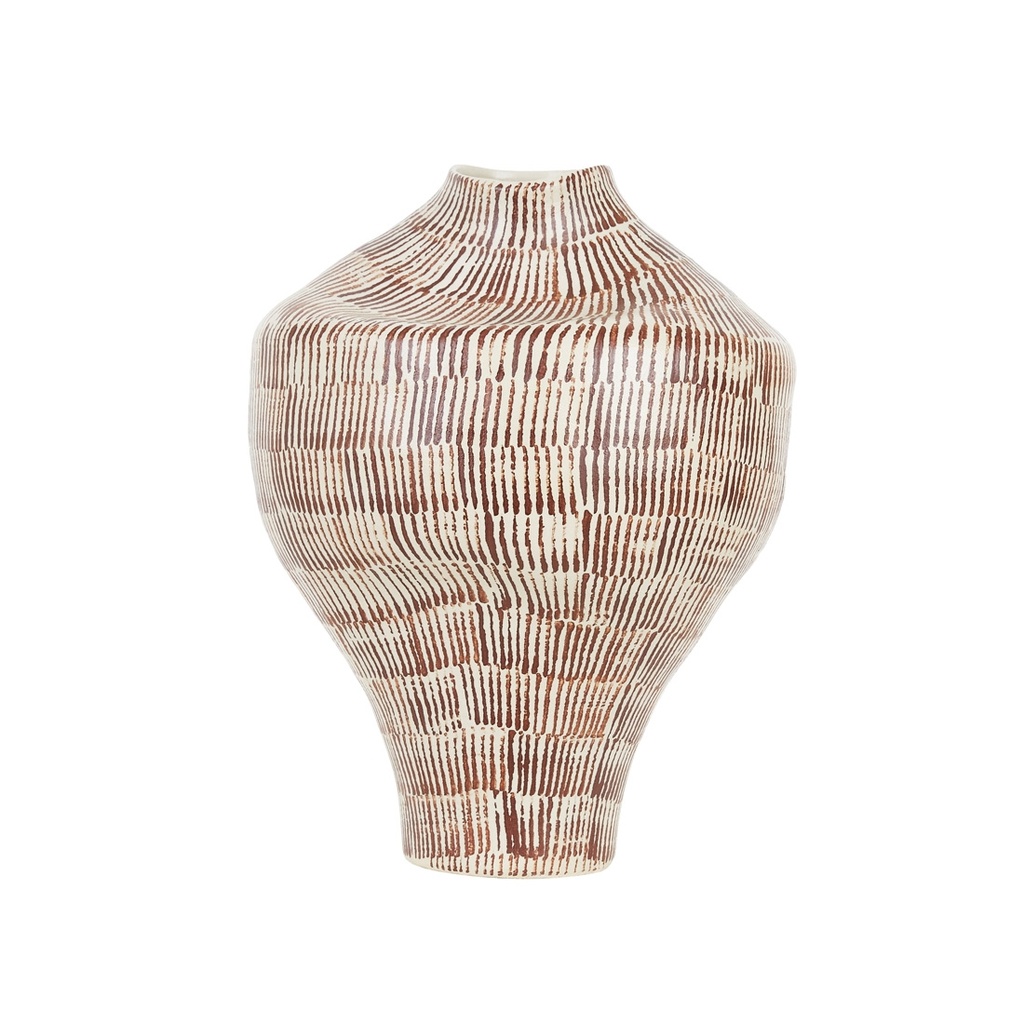 [FORME-RINA-VASE-COFFEE-FLECK-DEC-FOM-RIN-VASE] Forme Rina Vase - Coffee Fleck