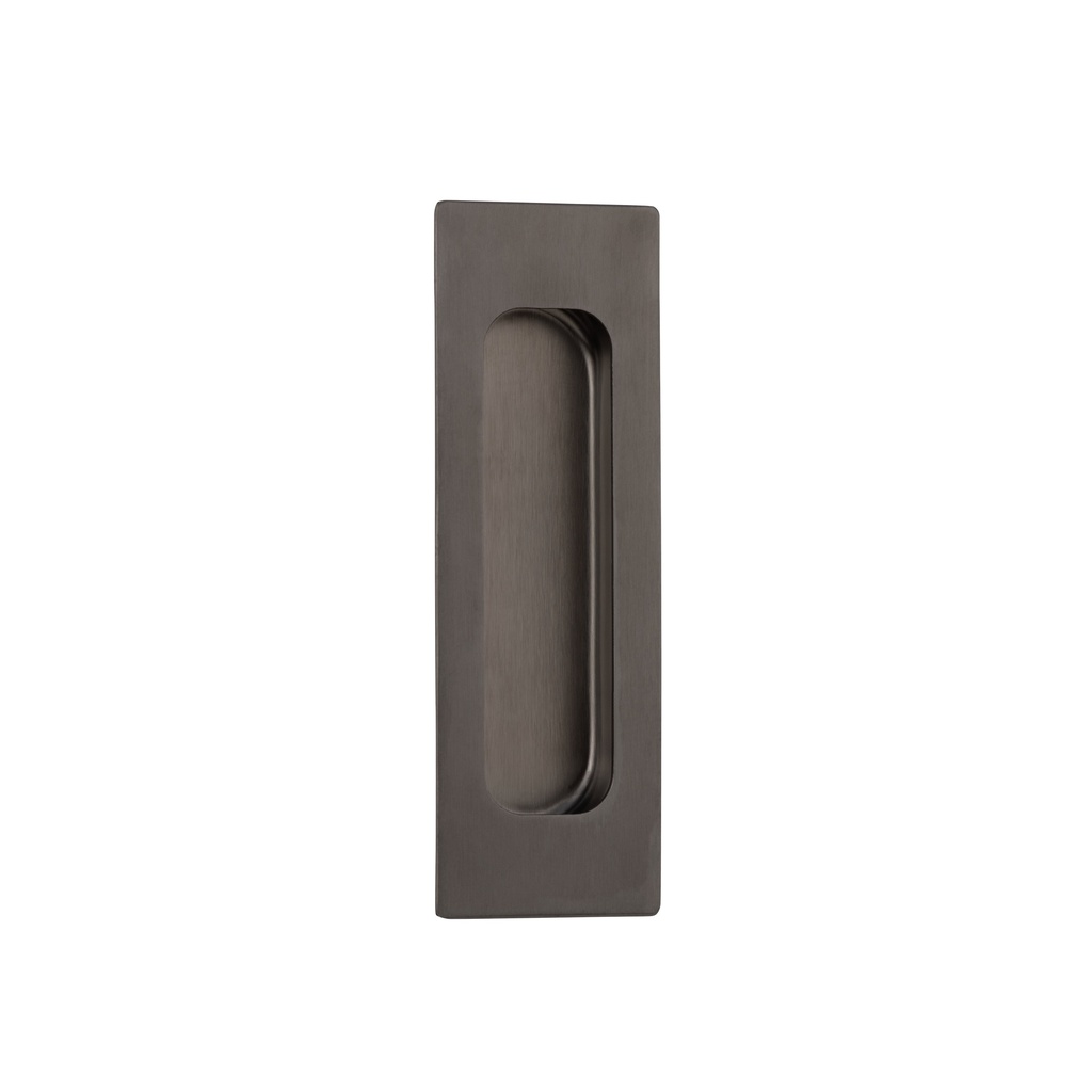 [12991] Atley Rectangular Flush Pull - Brushed Gunmetal