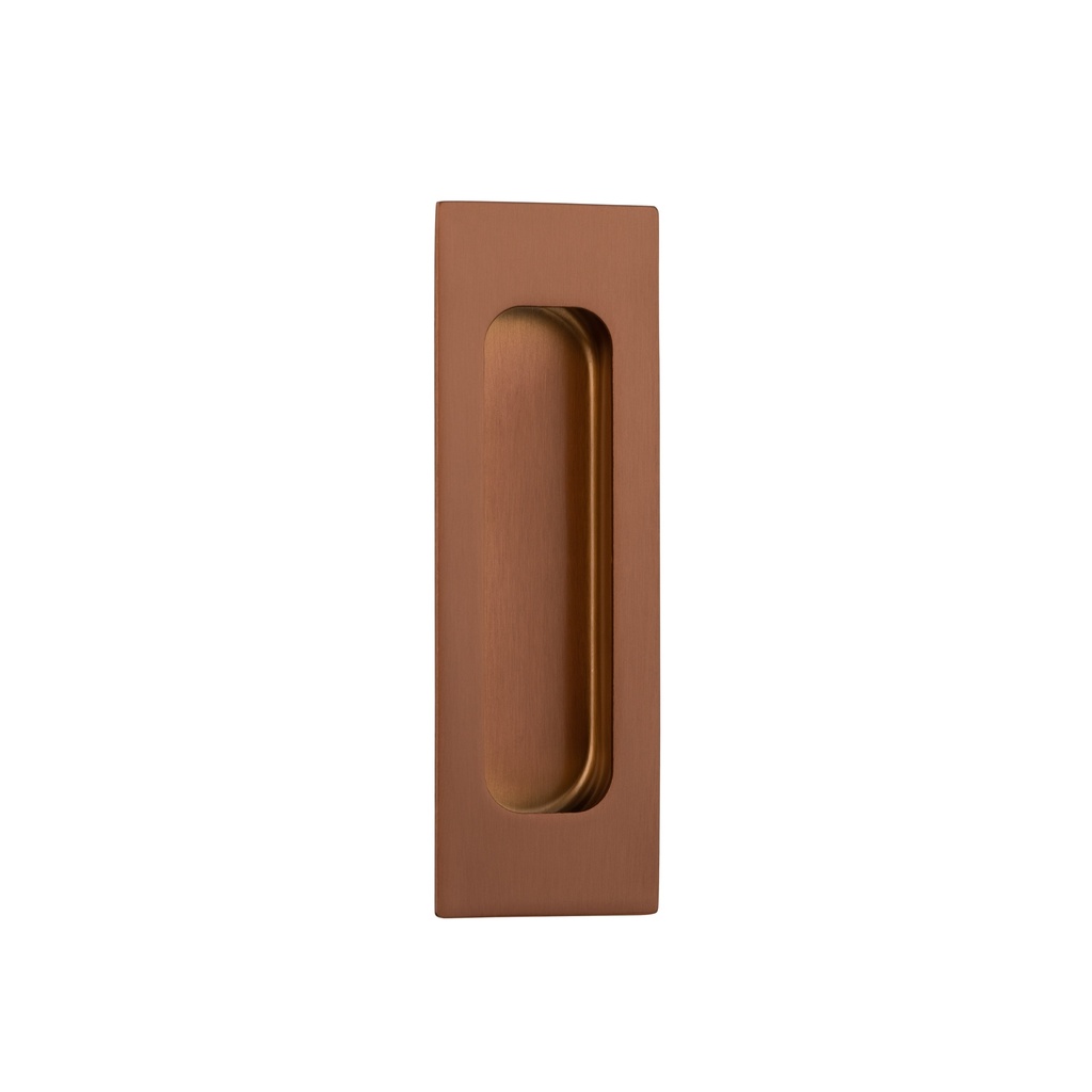 [12992] Atley Rectangular Flush Pull - Brushed Copper