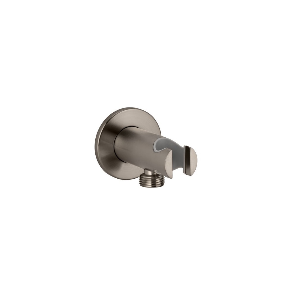 [13060] Sola Hand Shower Holder &amp; BP - Brushed Gunmetal