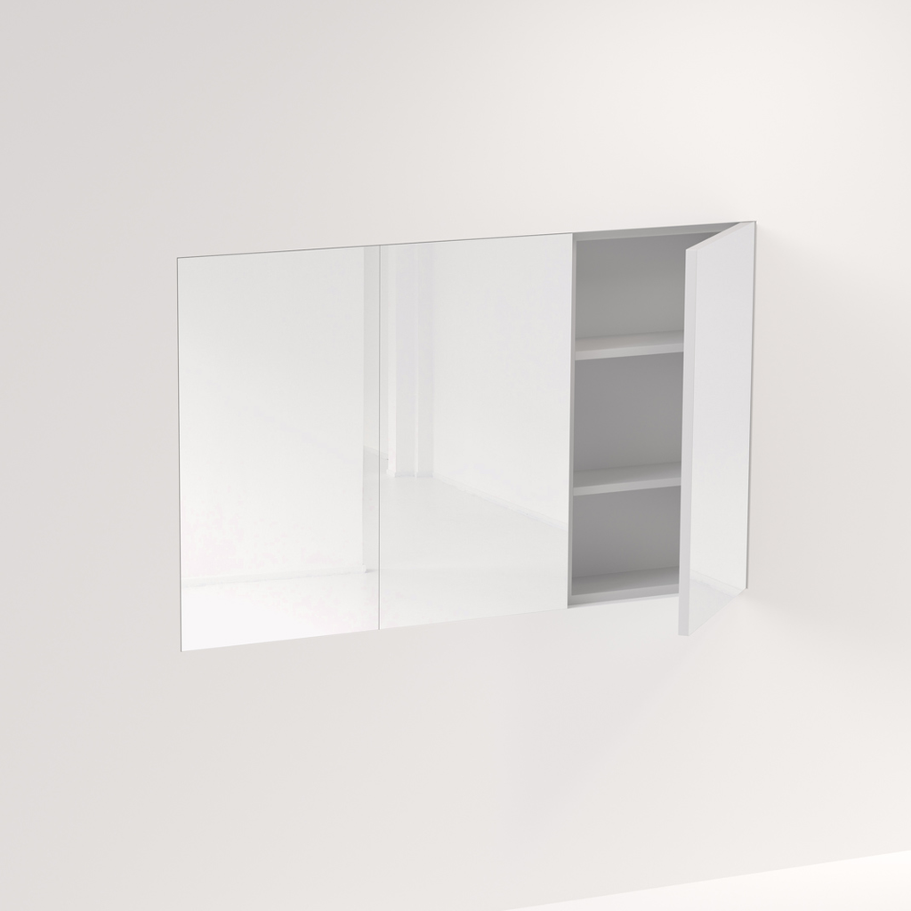 [13242] Myra 3-Door Mirror Cabinet Recessed - 1242mm