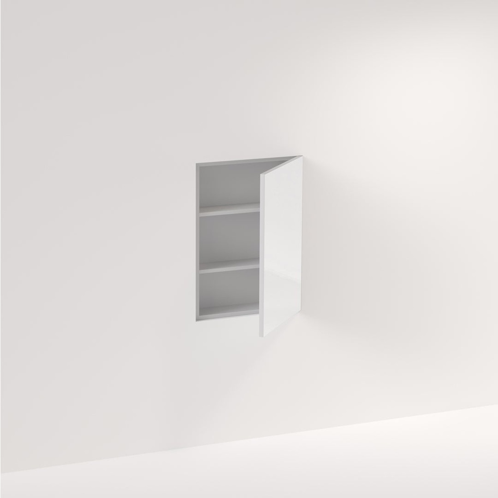 [13487] Myra 1-Door Mirror Cabinet Recessed - 564mm
