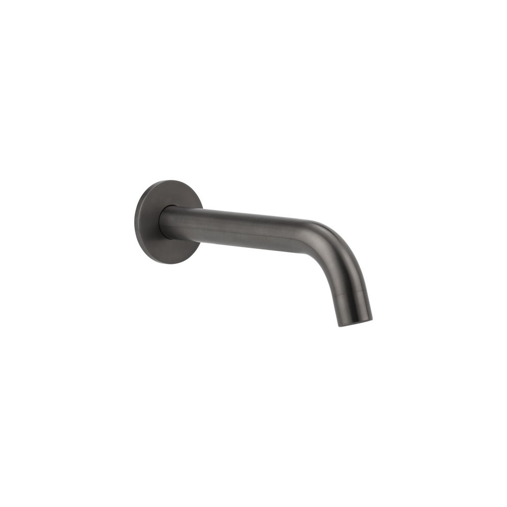 [13496] Sola Wall-Mounted Spout - Brushed Gunmetal