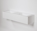 Henderson Double Wall-Hung Basin 1500mm - Matte White