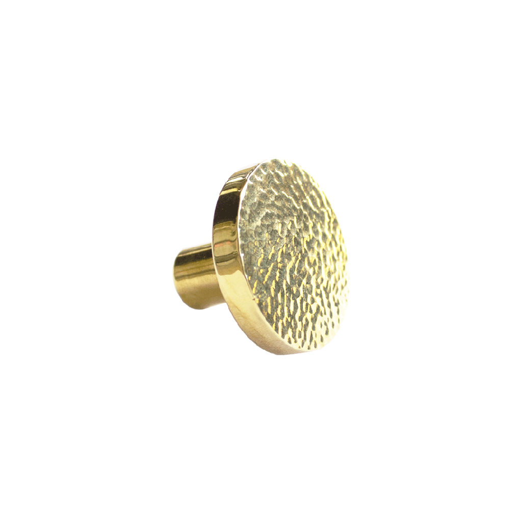 (D)Havana Round Cabinetry Knob  - Brushed Brass