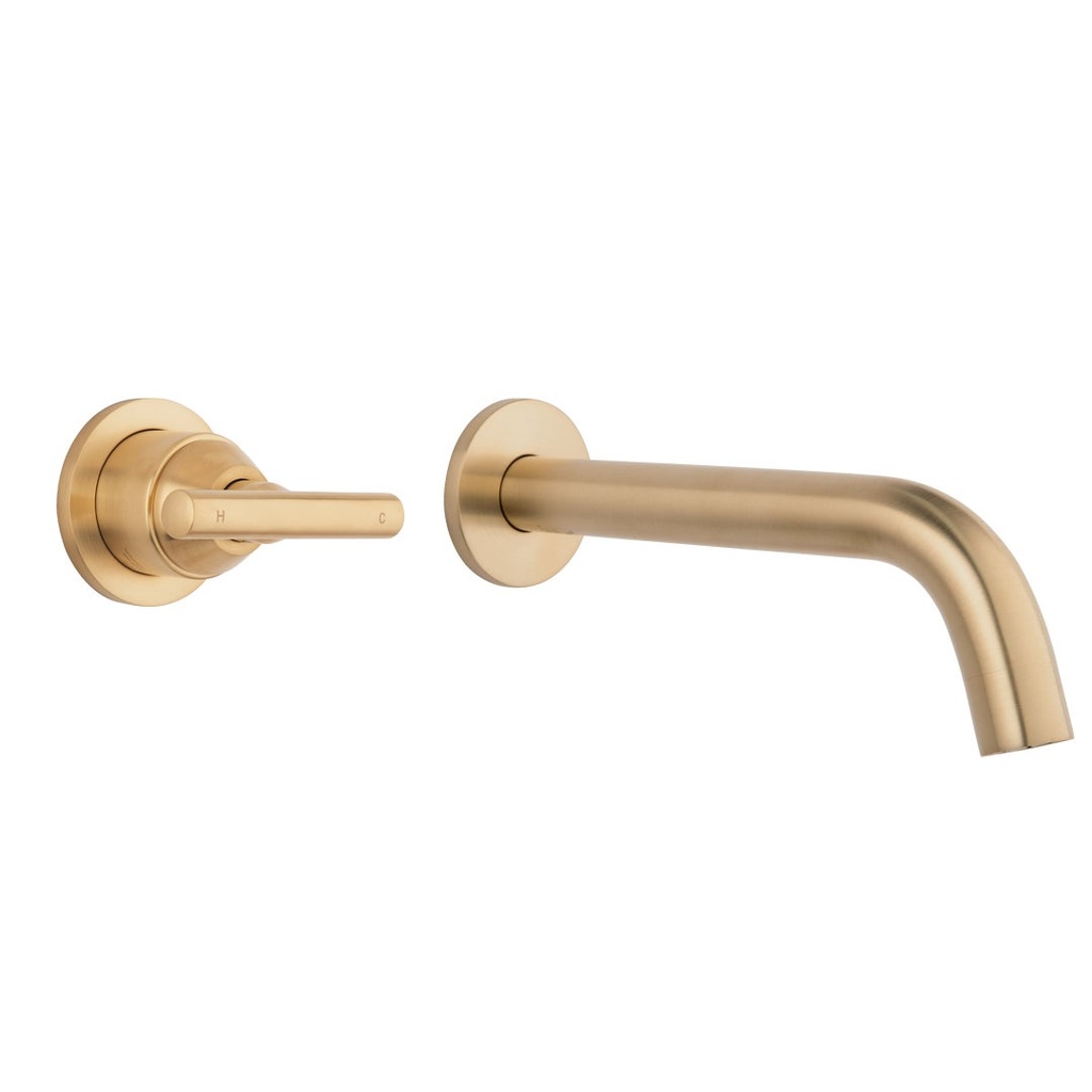 [14244-LF] Barre Progressive Mixer & Spout Set - Brushed Brass