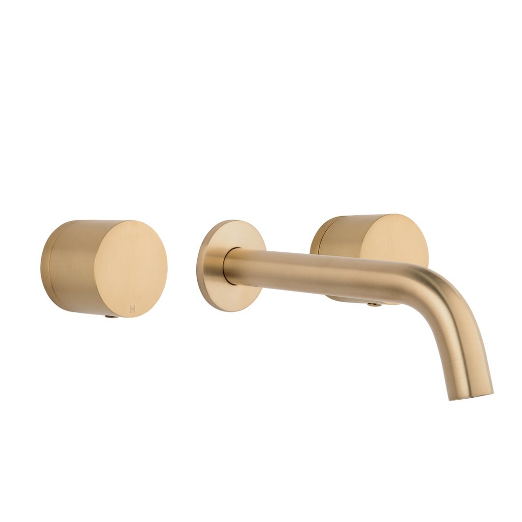 [14265-LF] Milani Assembly Taps & Spout Set - Brushed Brass