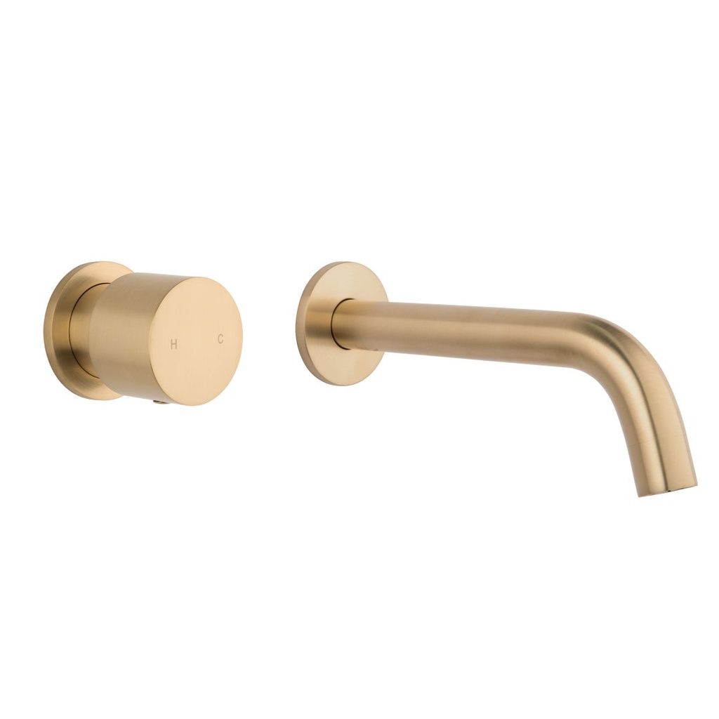 [14279-LF] Milani Progressive Mixer &amp; Spout Set - Brushed Brass