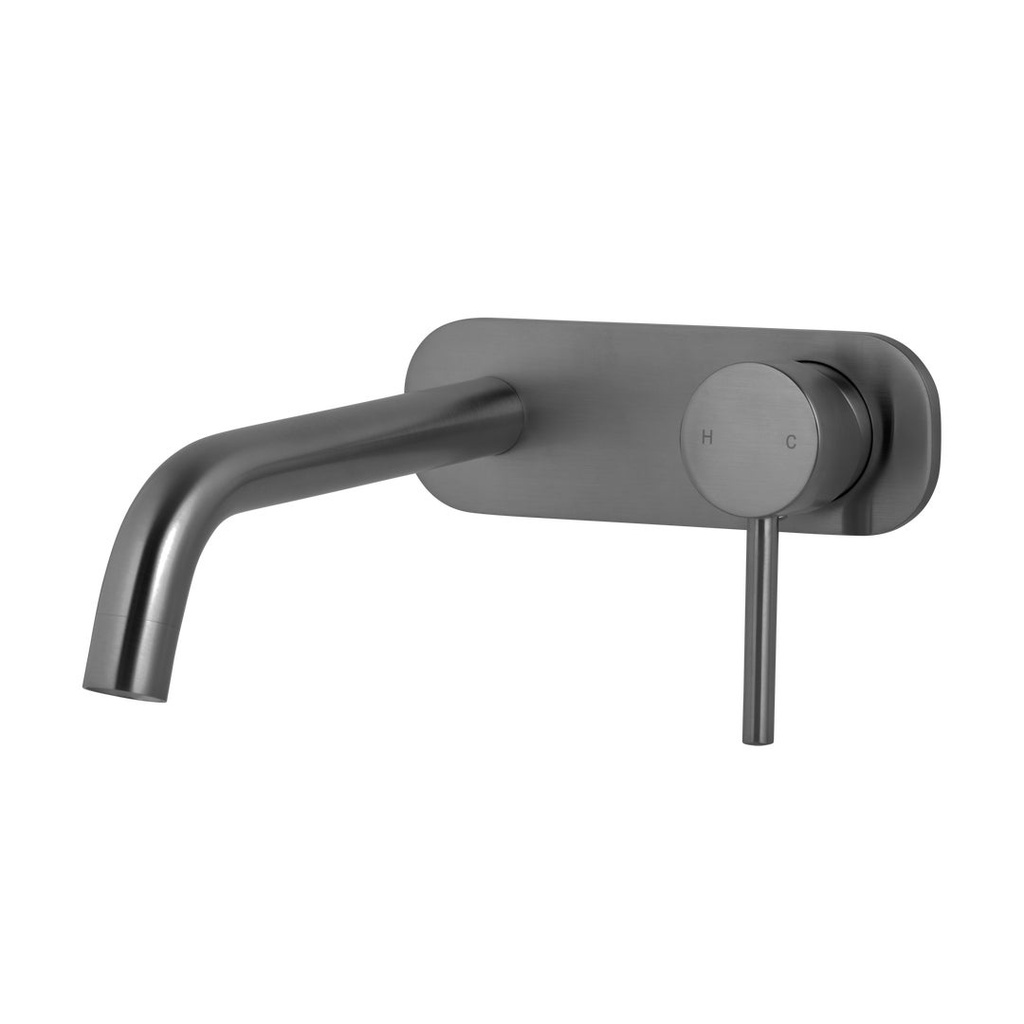 [14302-LF] Elysian Minimal Wall Mounted Set - Brushed Gunmetal