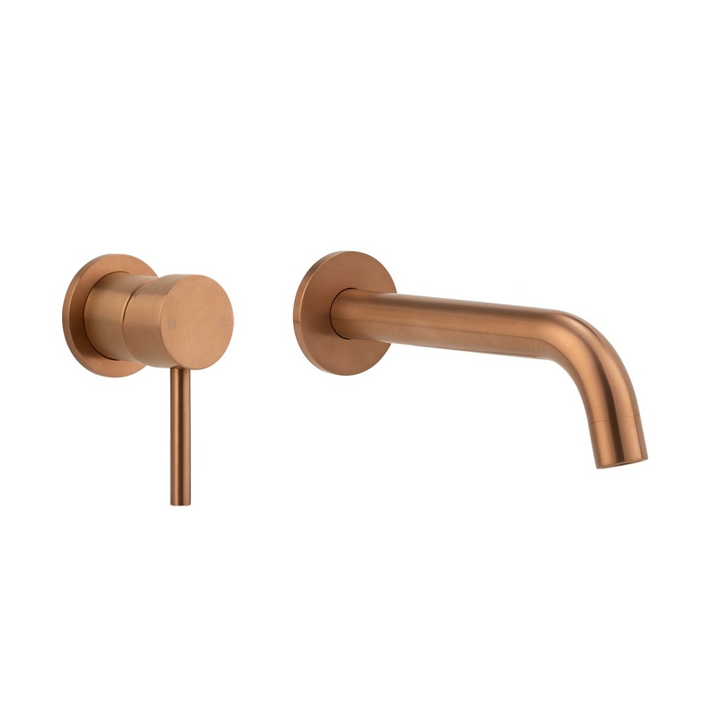 [14319] Sola Minimal Mixer & Spout Set  - Brushed Copper