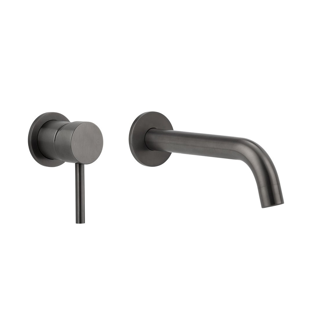 [14320] Sola Minimal Mixer & Spout Set - Brushed Gunmetal