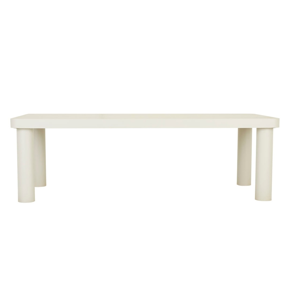 [FRANKIE-OUTDOOR-CERAMIC-DINING-TABLE-FAUX-LIGHT-TRAVERTINE-SANDCASTLE-DT-FRANK-OUT-CER-X-SANDCASTLE] Frankie Outdoor Ceramic Dining Table - Faux Light Travertine - Sandcastle