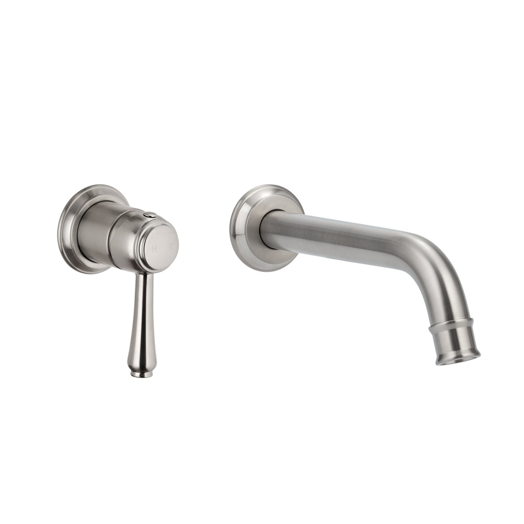 [14326-LF] Kingsley Minimal Mixer & Spout Set - Brushed Nickel