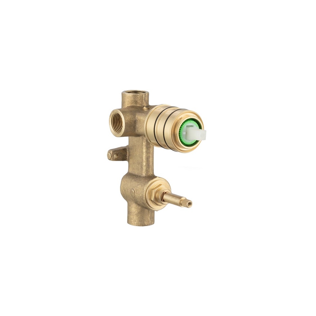 [14355] In-Wall Diverter - Bottom (Solid Brass)