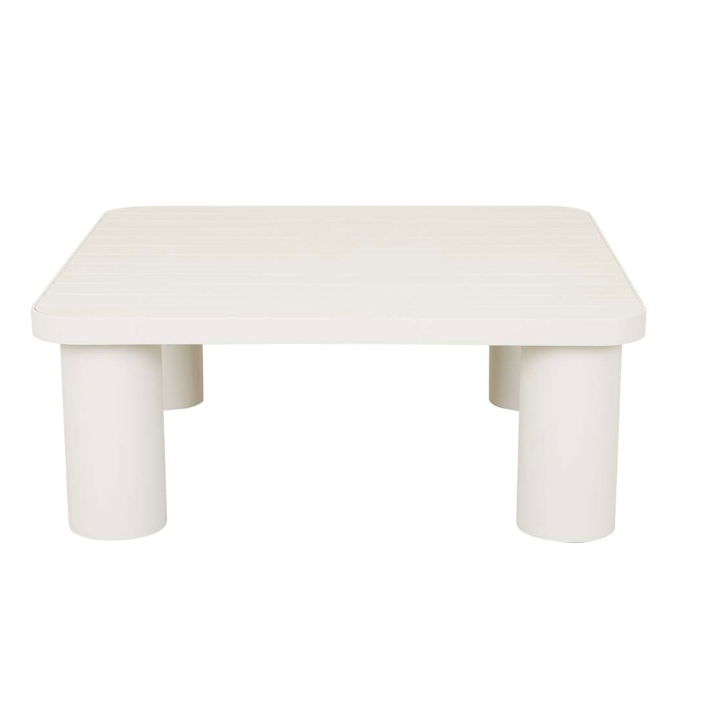 [FRANKIE-OUTDOOR-COFFEE-TABLE-ALUMINIUM-WHITE-CTS-FRANK-OUT] Frankie Outdoor Coffee Table - Aluminium White