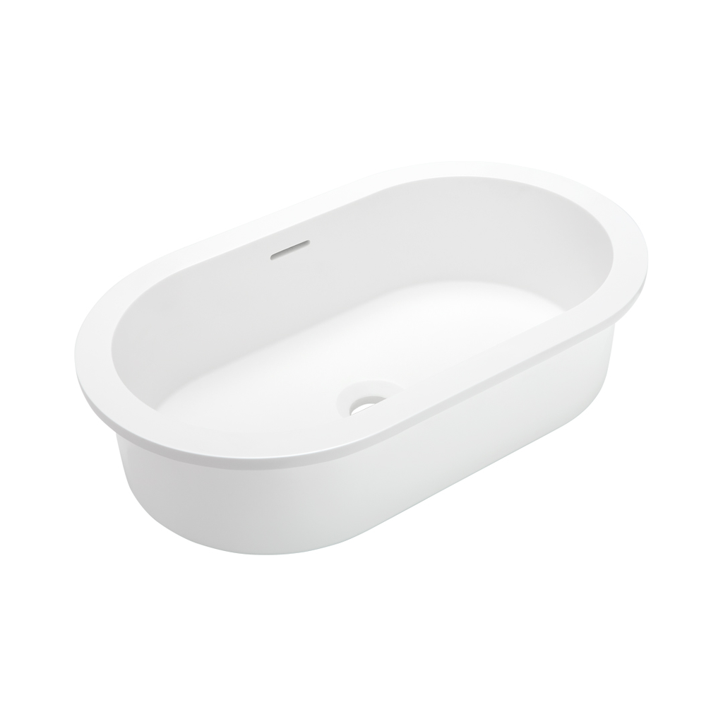 [14428] Zuri Undercounter Pill Basin 530mm - Gloss White