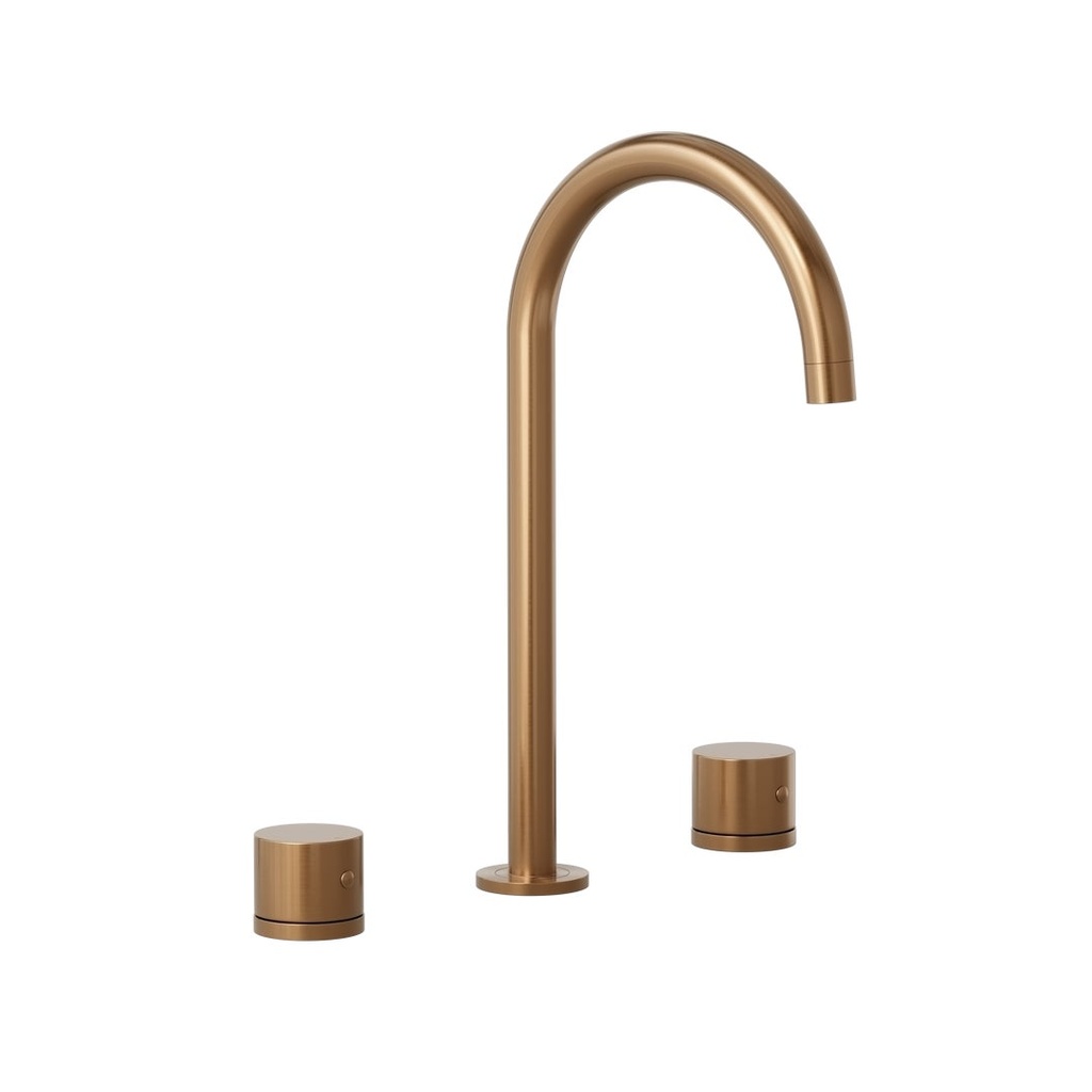 [14448-LF] Milani Assembly Bench Mounted Set - Brushed Copper
