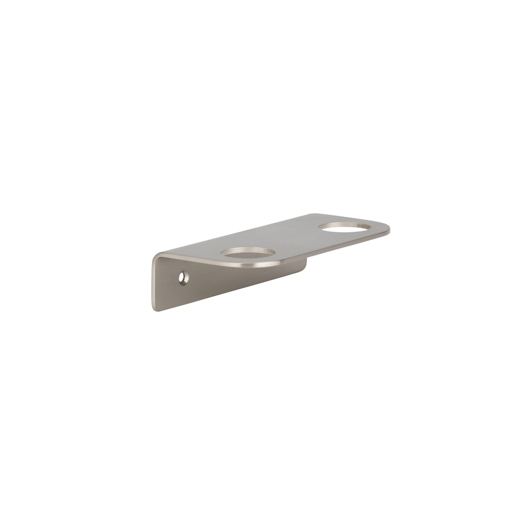 [14473] Lira Soap Bottle Holder - Double - Brushed Nickel