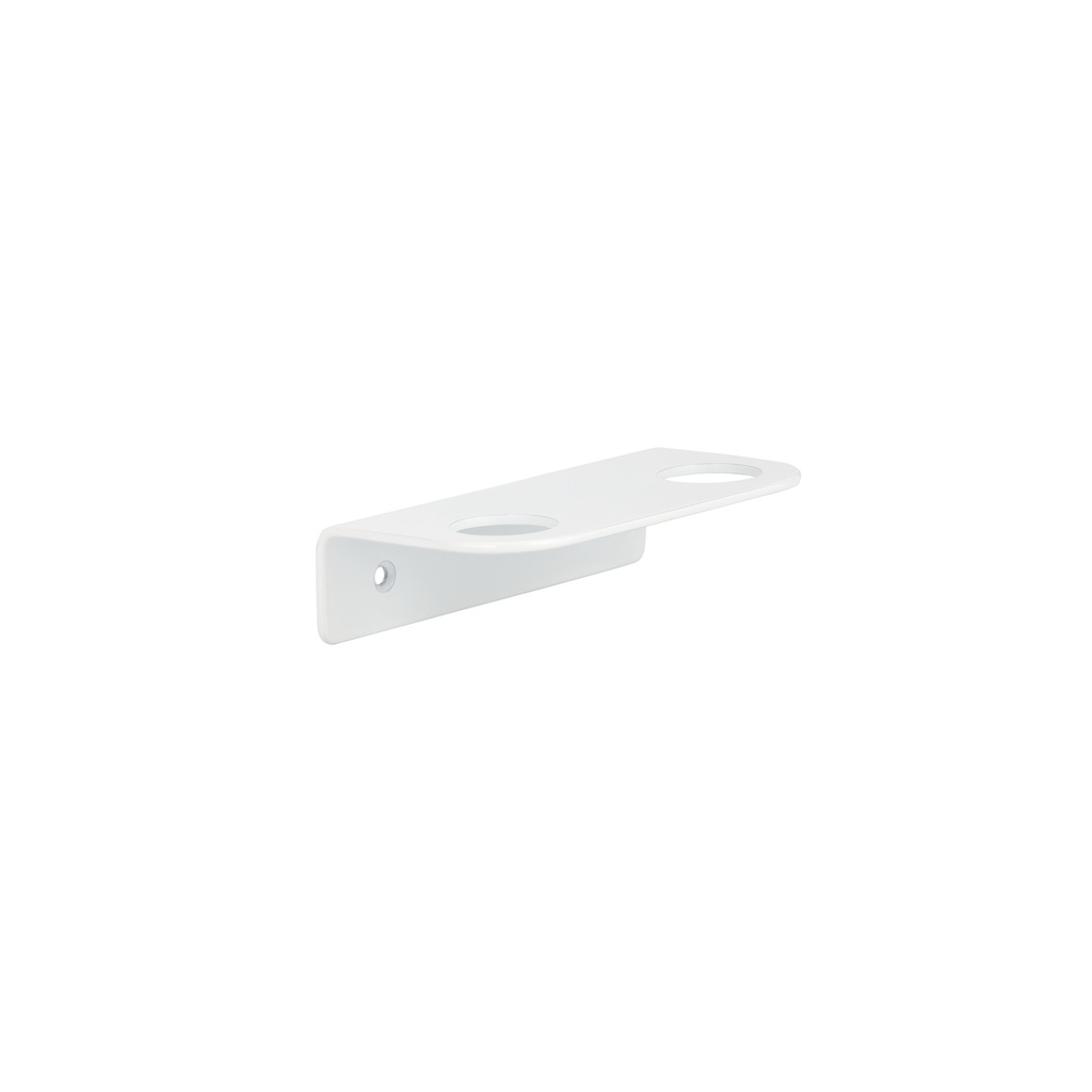 [14475] Lira Soap Bottle Holder - Double - White