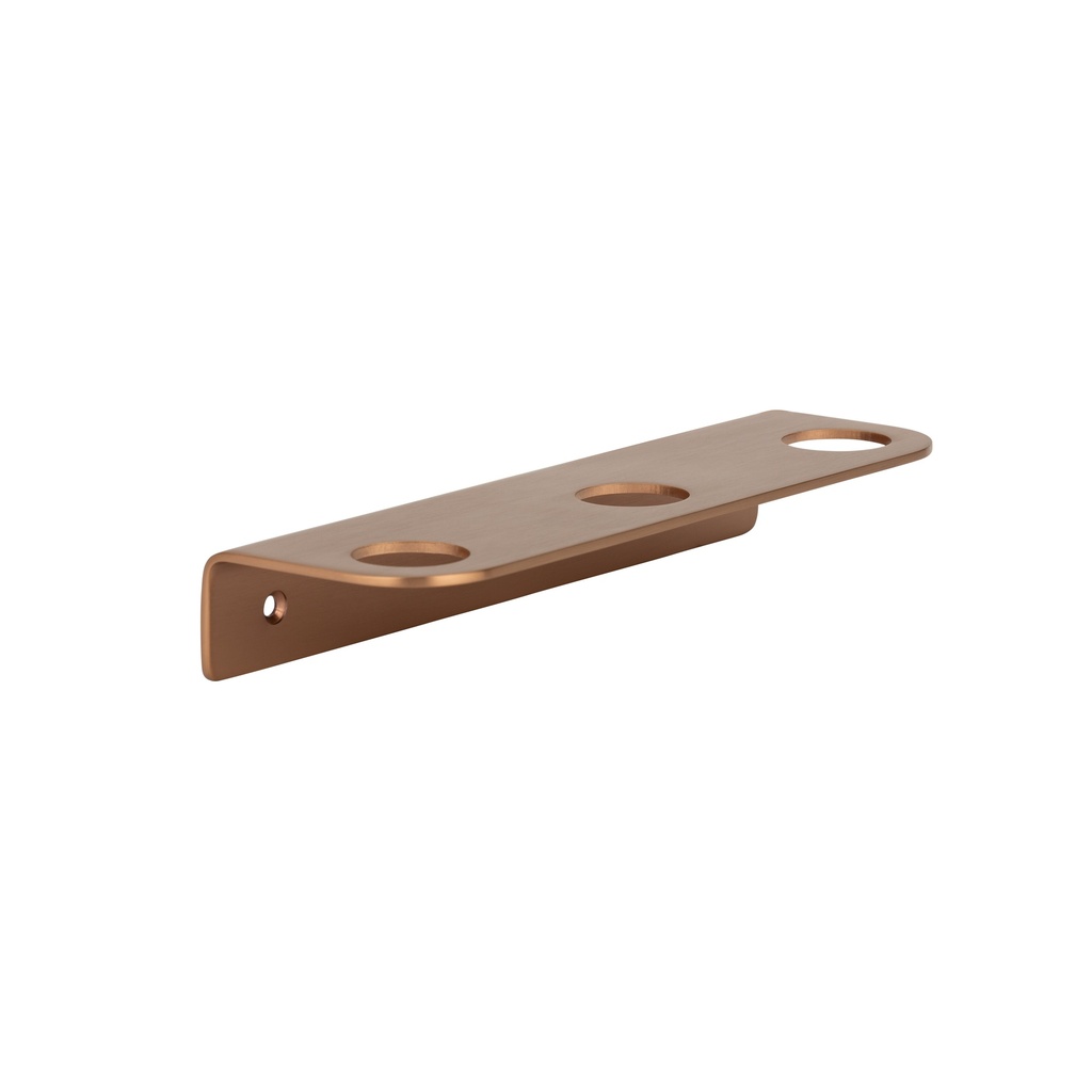 [14477] Lira Soap Bottle Holder - Triple - Brushed Copper