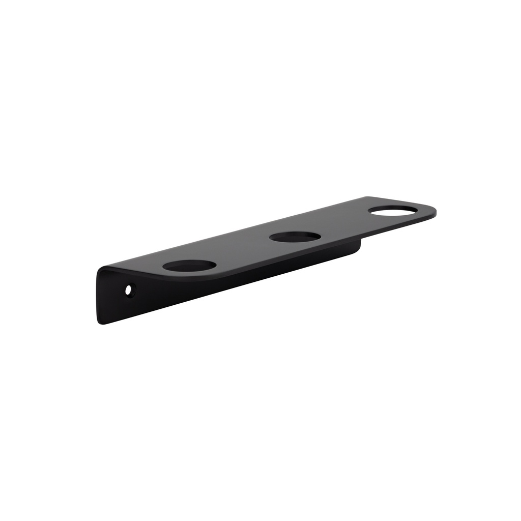 [14480] Lira Soap Bottle Holder - Triple - Matte Black