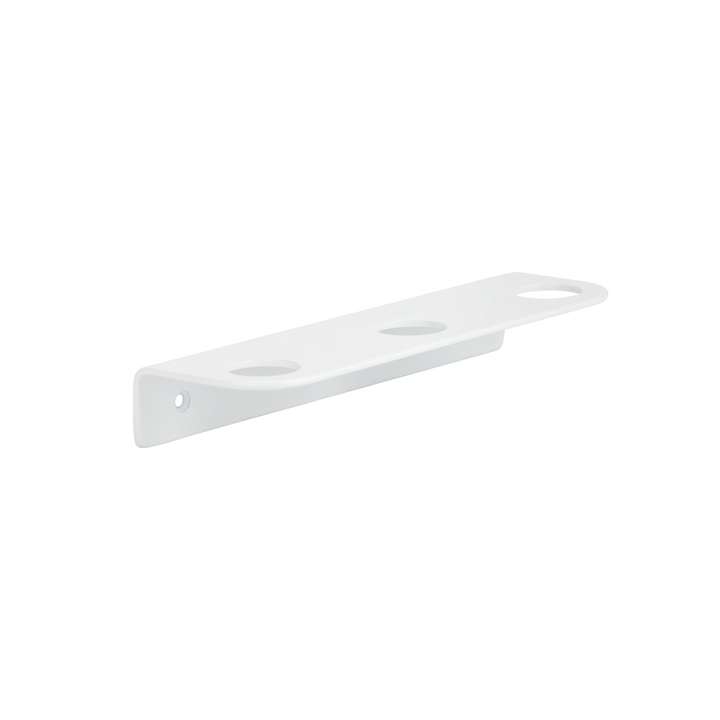 [14481] Lira Soap Bottle Holder - Triple - White