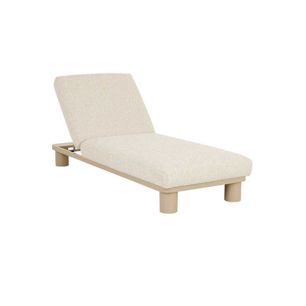 [FRANKIE-OUTDOOR-SUNBED-WHEAT-CLAY-SB-FRANK-OUT-CLAY] Frankie Sunbed - Wheat - Clay