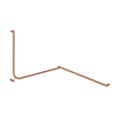 Aliro Accessible 90° Continuous Grab Rail - Brushed Copper