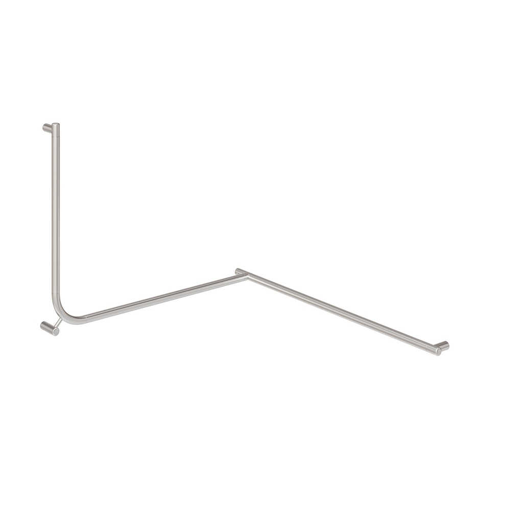 Aliro Accessible 90&deg; Continuous Grab Rail - Stainless Steel