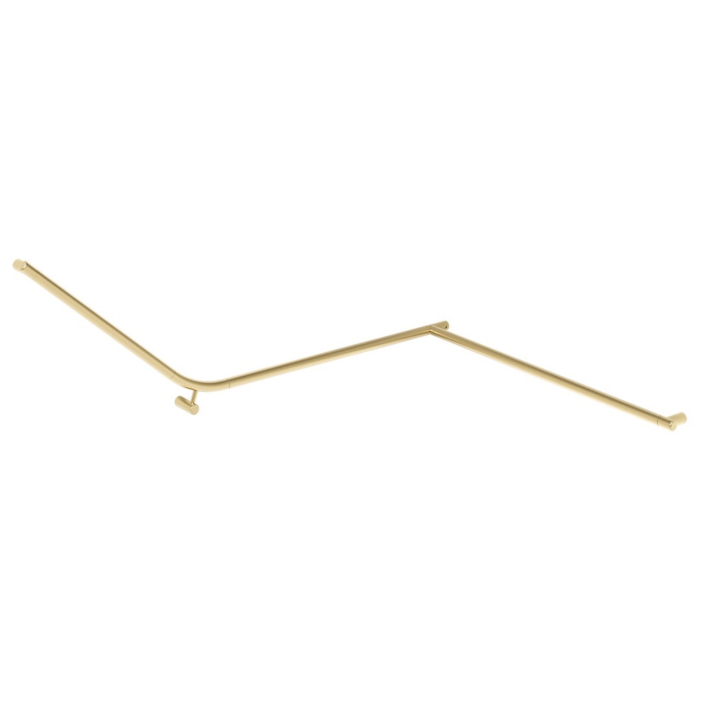 [14736] Aliro Accessible 140° Continuous Grab Rail - Brushed Brass