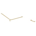 (D)Aliro Accessible 140° Grab Rail Set - Brushed Brass